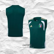 Camiseta de Entrenamiento Italia 2025-2026 Sin Mangas Verde