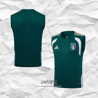 Camiseta de Entrenamiento Italia 2025-2026 Sin Mangas Verde