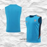 Camiseta de Entrenamiento Manchester United 2022-2023 Sin Mangas Azul
