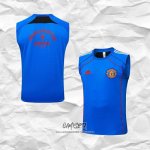 Camiseta de Entrenamiento Manchester United 2025-2026 Sin Mangas Azul