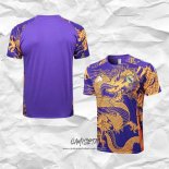 Camiseta de Entrenamiento Real Madrid Dragon 2024-2025 Purpura