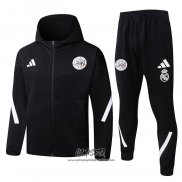 Chandal con Capucha del Ajax 2025-2026 Negro