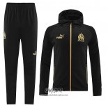 Chandal con Capucha del Olympique Marsella 2022-2023 Negro