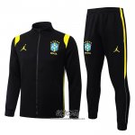 Chandal de Chaqueta del Brasil 2026-2027 Nino Amarillo Negro