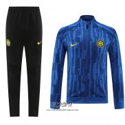 Chandal de Chaqueta del Inter Milan 2023-2024 Azul