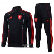 Chandal de Chaqueta del Liverpool 2025-2026 Nino Negro