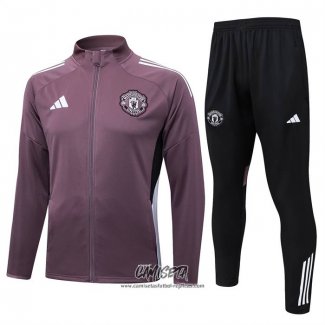 Chandal de Chaqueta del Manchester United 2025-2026 Nino Marron