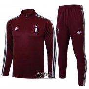 Chandal de Sudadera del Ajax 2025-2026 Nino Rojo
