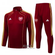 Chandal de Sudadera del Arsenal 2025-2026 Nino Rojo Amarillo