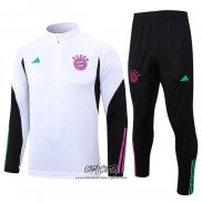 Chandal de Sudadera del Bayern Munich 2023-2024 Blanco