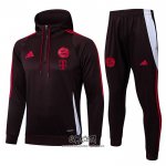 Chandal de Sudadera del Bayern Munich 2024-2025 Nino Rojo Oscuro