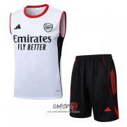 Chandal del AC Milan 2025-2026 Sin Mangas Blanco