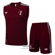 Chandal del Ajax 2025-2026 Sin Mangas Rojo