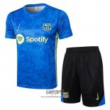 Chandal del Barcelona 2024-2025 Manga Corta Azul - Pantalon Corto