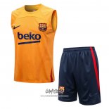 Chandal del Barcelona 2022-2023 Sin Mangas Naranja