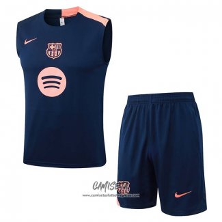 Chandal del Barcelona 2025-2026 Sin Mangas Azul Rosa