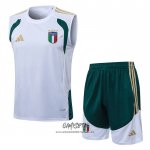 Chandal del Italia 2025-2026 Sin Mangas Blanco