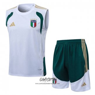 Chandal del Italia 2025-2026 Sin Mangas Blanco