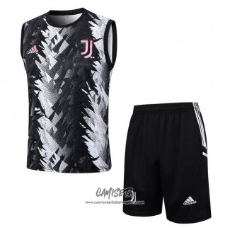 Chandal del Juventus 2023-2024 Sin Mangas Negro y Gris