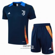 Chandal del Juventus 2024-2025 Manga Corta Azul - Pantalon Corto