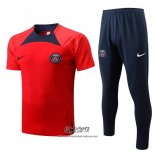 Chandal del Paris Saint-Germain 2022-2023 Manga Corta Rojo