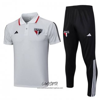 Conjunto Polo del Sao Paulo 2023-2024 Gris