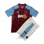 Primera Camiseta Aston Villa 2023-2024 Nino