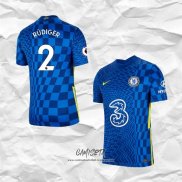 Primera Camiseta Chelsea Jugador Rudiger 2021-2022