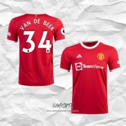 Primera Camiseta Manchester United Jugador Van De Beek 2021-2022