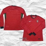 Primera Camiseta Portugal 2024 Manga Larga