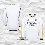 Primera Camiseta Real Madrid 2023-2024 Manga Larga