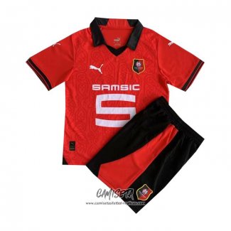 Primera Camiseta Stade Rennais 2023-2024 Nino