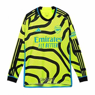 Segunda Camiseta Arsenal 2023-2024 Manga Larga