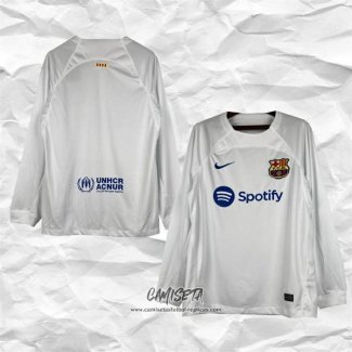 Segunda Camiseta Barcelona 2023-2024 Manga Larga