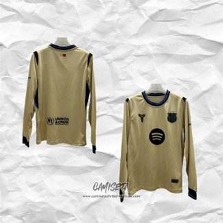 Segunda Camiseta Barcelona 2025-2026 Manga Larga
