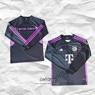 Segunda Camiseta Bayern Munich 2023-2024 Manga Larga