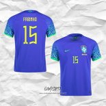 Segunda Camiseta Brasil Jugador Fabinho 2022