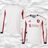 Segunda Camiseta Liverpool 2025-2026 Manga Larga