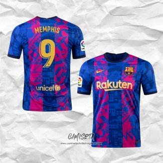 Tercera Camiseta Barcelona Jugador Memphis 2021-2022