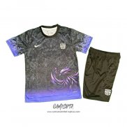 Camiseta Barcelona Special 2025-2026 Nino Negro Purpura