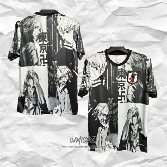 Camiseta Japon Anime 2024-2025 Negro y Blanco Tailandia