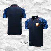 Camiseta Polo del Paises Bajos 2022-2023 Azul