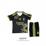 Camiseta Real Madrid Dragon 2025 Nino Negro