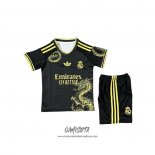 Camiseta Real Madrid Dragon 2025 Nino Negro