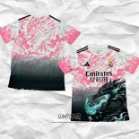 Camiseta Real Madrid Dragon 2025-2026 Negro Tailandia Rosa