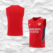 Camiseta de Entrenamiento Arsenal 2022-2023 Sin Mangas Rojo