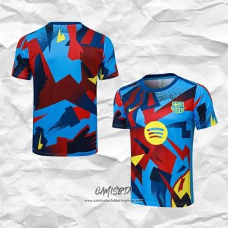 Camiseta de Entrenamiento Barcelona 2025-2026 Azul Rojo