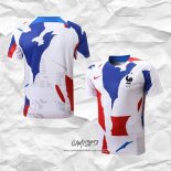 Camiseta de Entrenamiento Francia 2022-2023 Blanco Rojo Azul