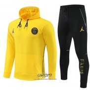 Chandal con Capucha del Paris Saint-Germain Jordan 2023 Amarillo