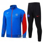 Chandal de Chaqueta del Barcelona 2025-2026 Nino Azul Rojo
